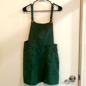 Soft green overall dress